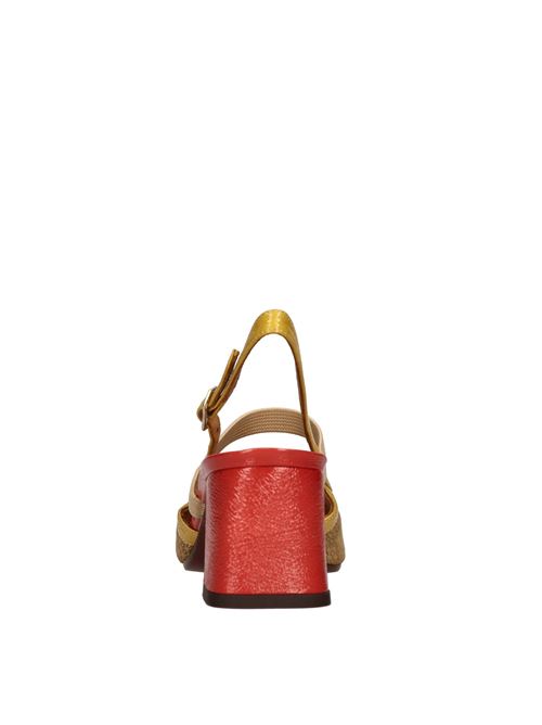 Décolleté slingback in pelle modello Voyage42 CHIE MIHARA | VOYAGE42 AUDICUOIO-GIALLO-ROSSO